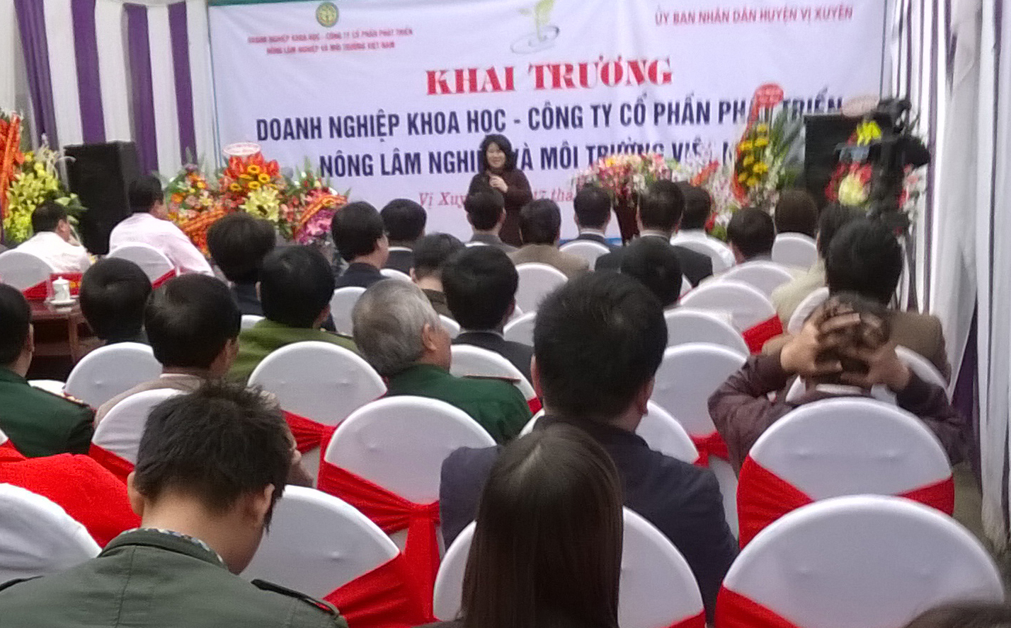 Khai trương doanh nghiệp KHCN tại huyện Vị Xuyên